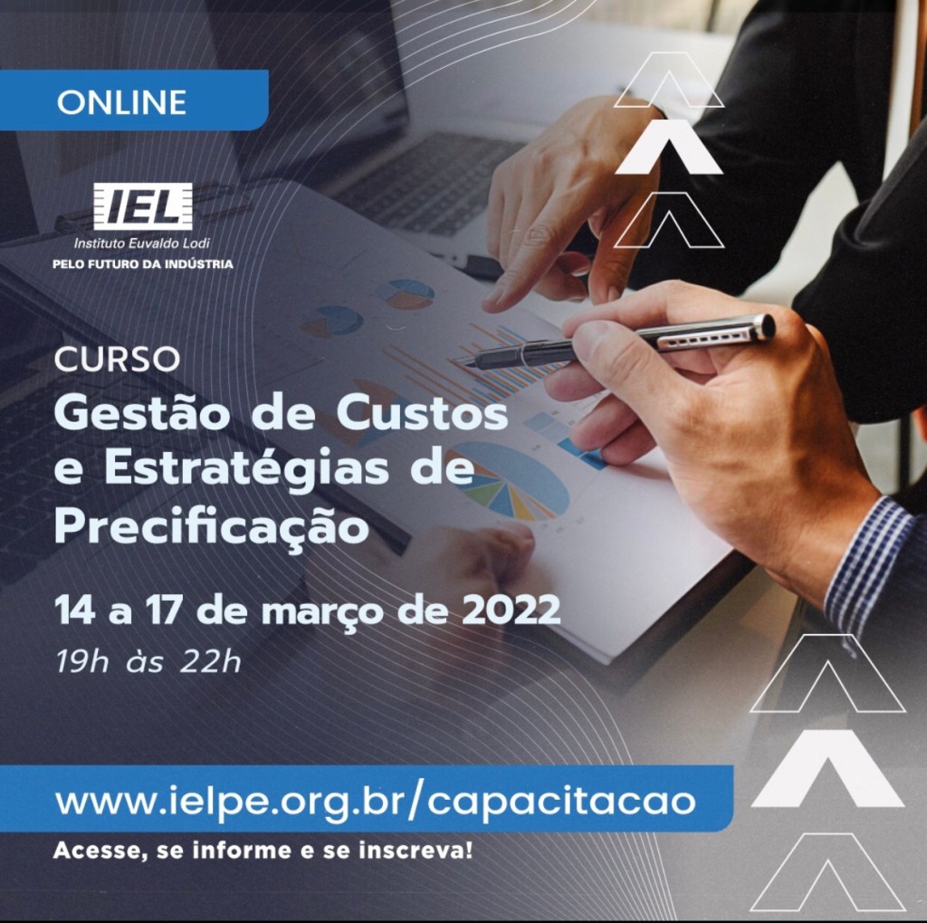 IEL-PE promove curso ‘Gestão de custos e estratégias de precificação’
