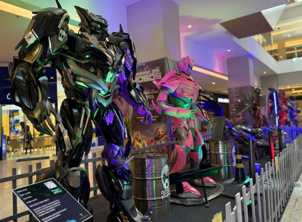 Universo dos Robôs traz gigantes tecnológicos e atrações interativas ao Shopping Patteo&nbsp;Olinda