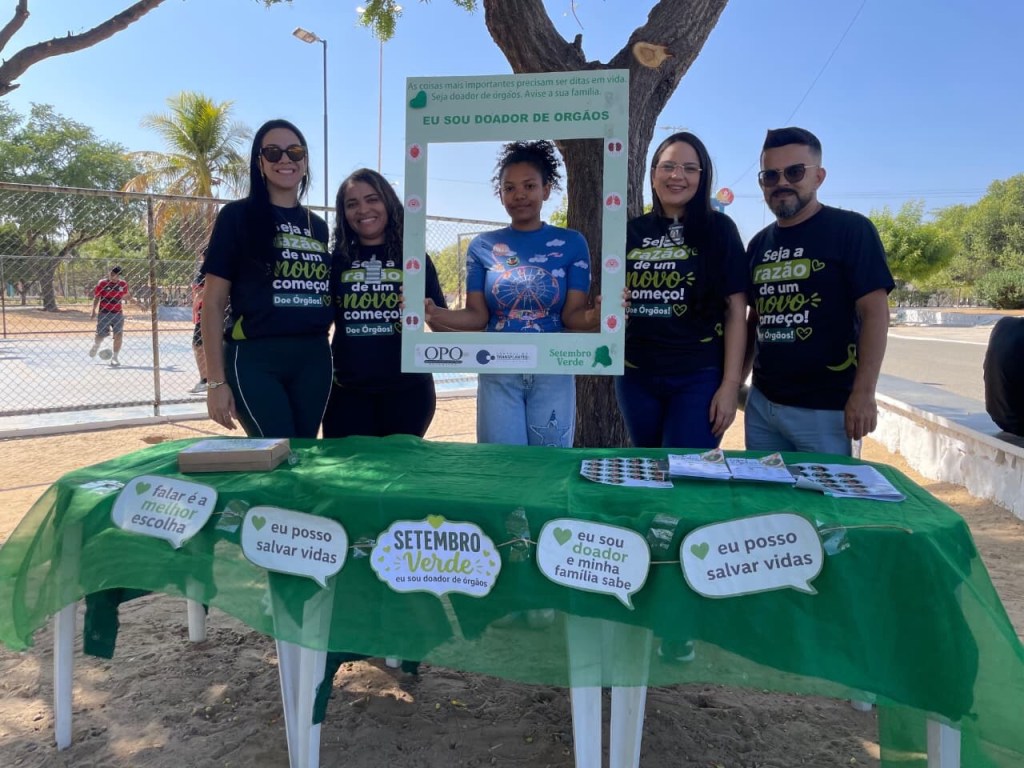 Setembro Verde: Organização de Procura de Órgãos realiza ação de sensibilização no Parque Municipal em Petrolina