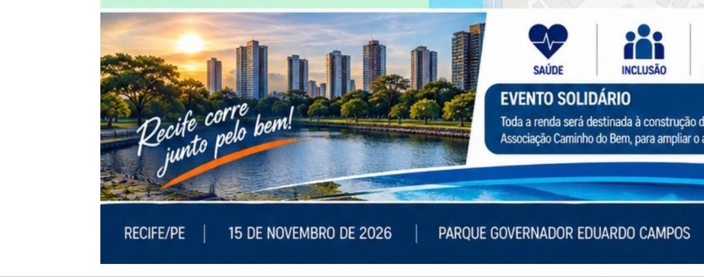 ONG Caminho do Bem promove corrida solidária em prol da construção da sua&nbsp;sede